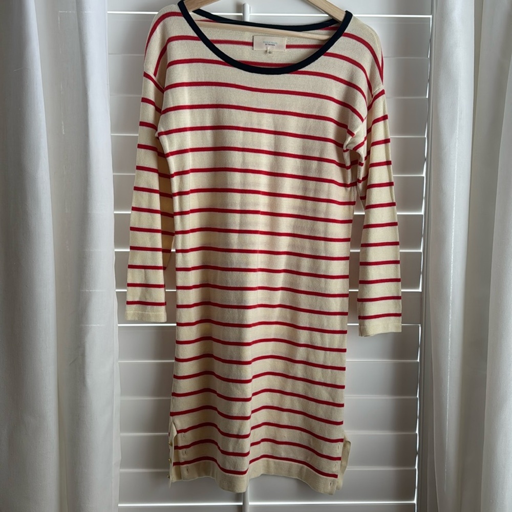 Trovata Dress | Birds of Paradis by Trovata Striped Sweater Dress | Cotton Dress